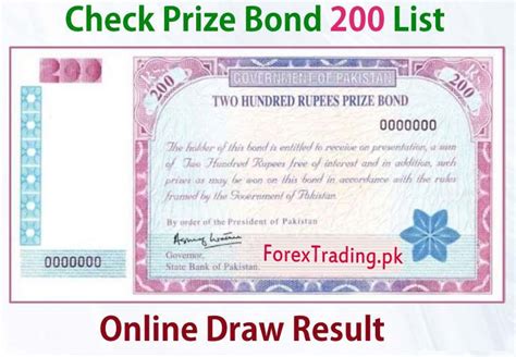 200 prize bond draw|Rs. 200 Prize Bond Draw List 2024 & All Previous Draw Results.